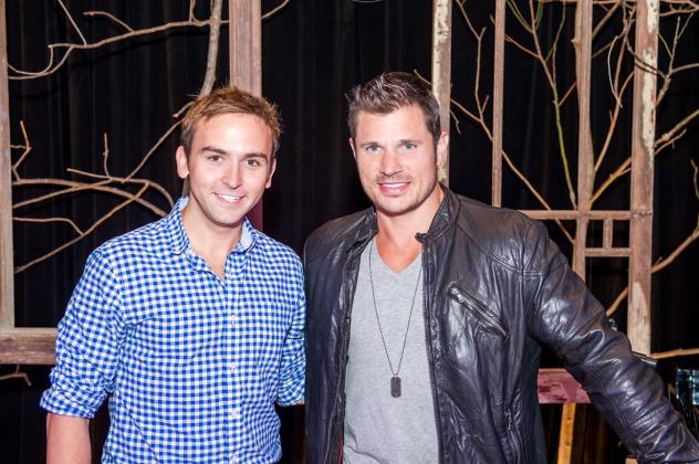 94.7 Fresh FM radio host Tommy McFLY and recording artist Nick Lachey (Photo: Rich Kessler).